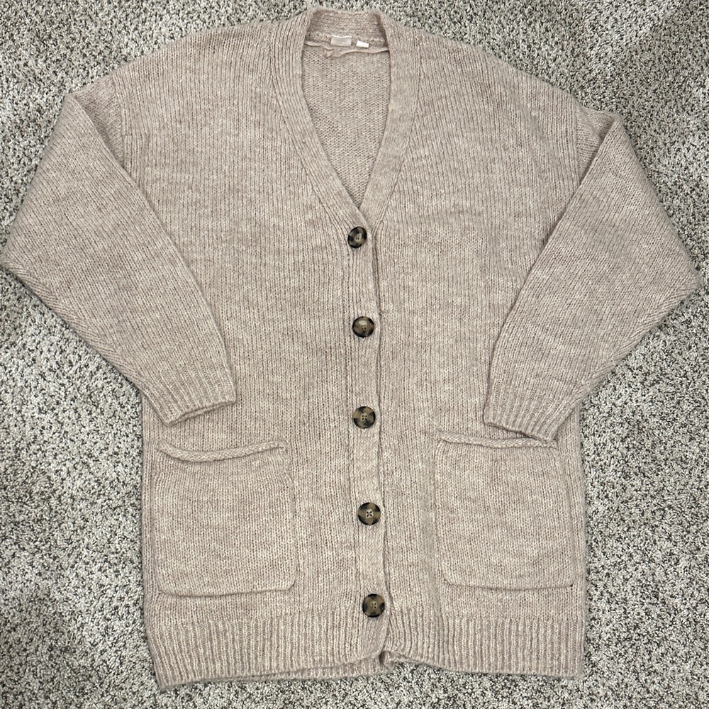 GAP Women's Light Brown Cardigan Sweater